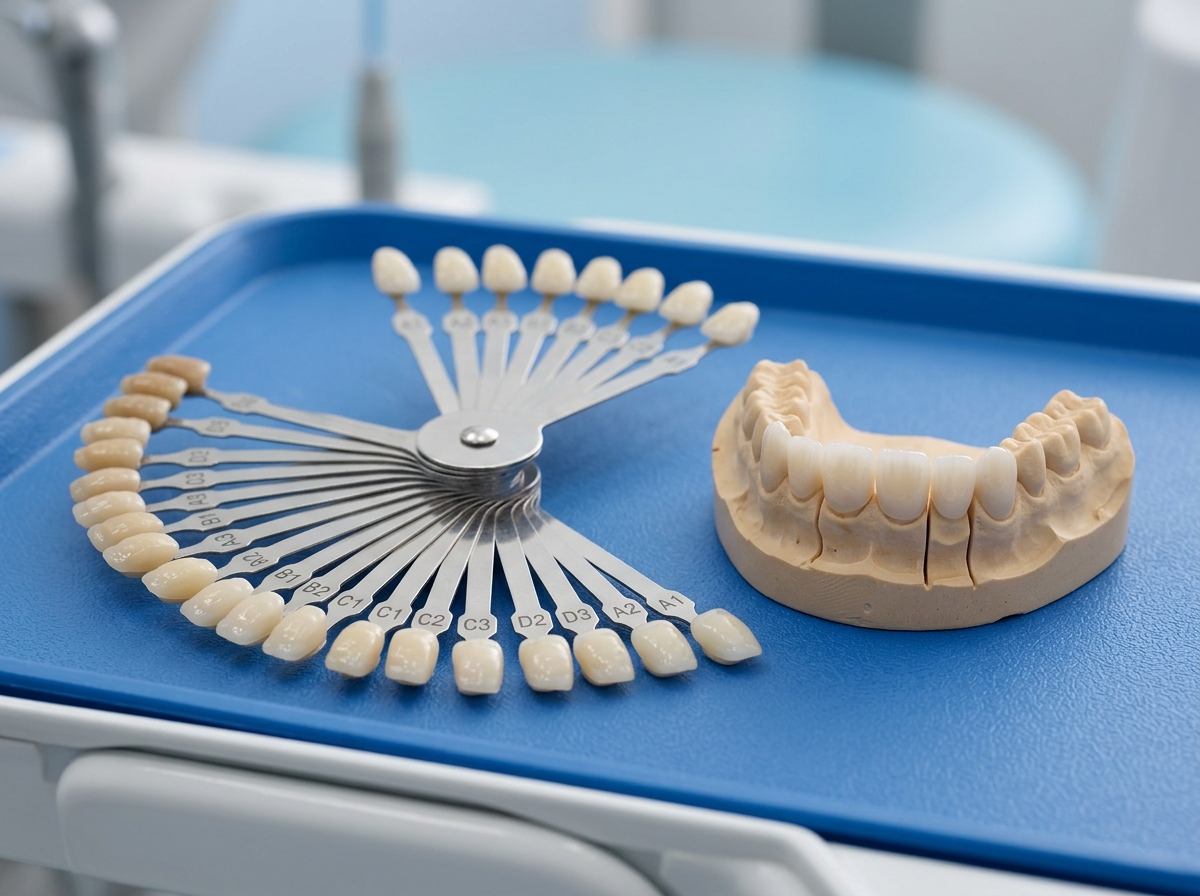 Teeth whitening and anterior Emax porcelain veneers combo makeover at Dental NKT