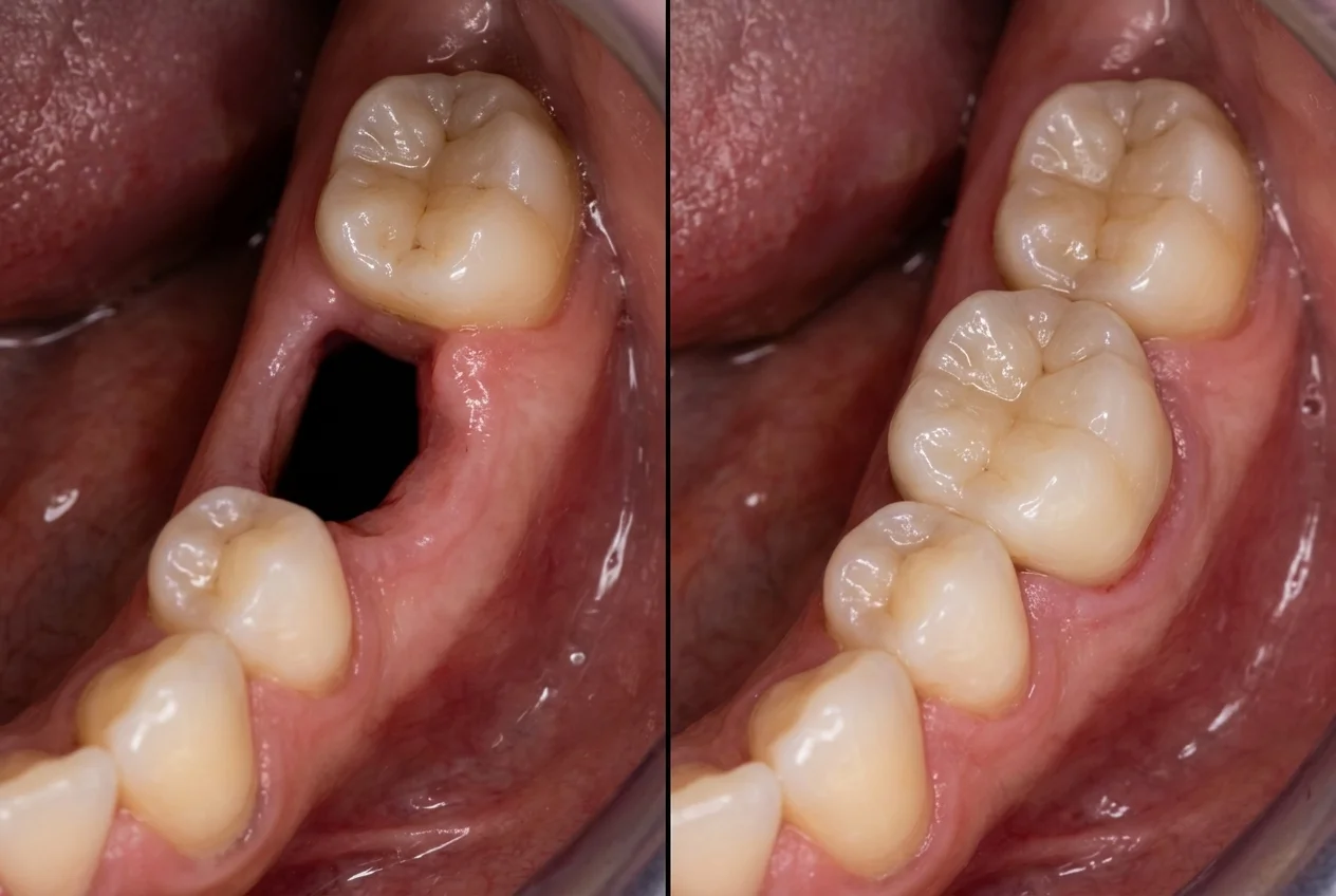 After treatment - Brisbane Patient · Single Implant